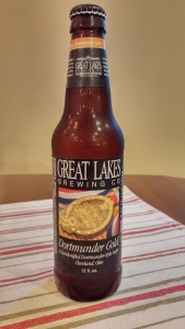 Here's a good lager beer made in Ohio: The Great Lakes Brewing Company's Dortmunder Gold. The company is based in Cleveland.