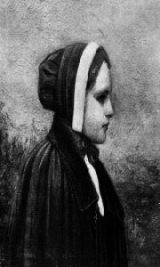 A rendering of Bridget Bishop, the first to be executed of the alleged Salem witches.