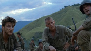Nick Nolte in Terence Malick's 1998 version of The Thin Red Line. Nolte was just one of many well-known stars to appear in the film.