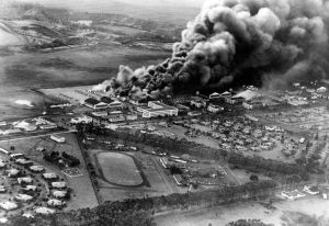 Attack on Wheeler Field: December 7, 1941.