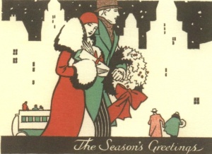 1920s Christmas card (image credit: ephemeralnewyork.wordpress.com)