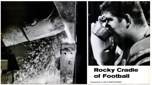 Photos from the Life Magazine article on Martin's Ferry football in 196x. Photo: Life Magazine/Ohio Valley Athletics