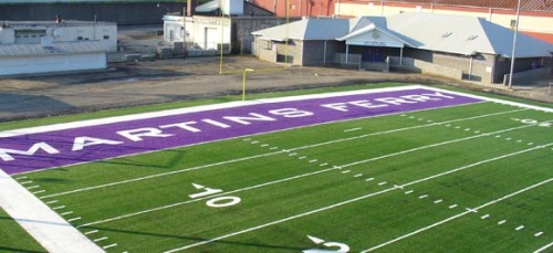The Martins Ferry football field in recent years. (Photo: Eleven Warriors).