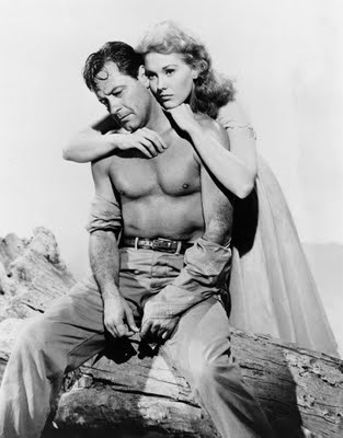 Postwar steaminess: William Holden and Kim Novak in a publicity still for "Picnic."